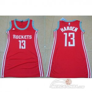 Maglie NBA Donna Harden,Houston Rockets Rosso