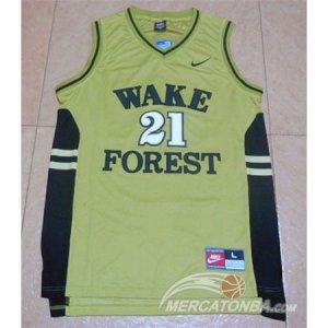 Maglie NBA NCAA Wake Forest Duncan Giallo