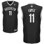 Maglia NBA Rivoluzione 30 Lopez,Brooklyn Nets Nero