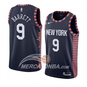 Maglia New York Knicks R.j. Barrett Ciudad 2019-20 Nero