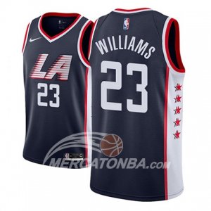 Maglie NBA Los Angeles Clippers Lou Williams Ciudad 2018-19 Blu