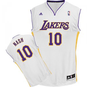 Maglie NBA Rivoluzione 30 Nash,Los Angeles Lakers Bianco