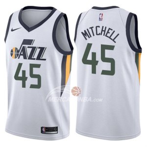 Maglie NBA Donovan Mitchell Utah Jazz Association 2017-18 Nero