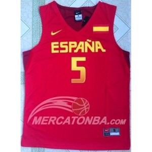 Maglie NBA Juegos Olimpicos Rio Spagna Fernandez Rosso 2016