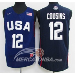 Maillot de Cousins,USA NBA 2016 Blu