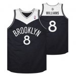 Maglia NBA Rivoluzione 30 retro Williams,Brooklyn Nets Nero