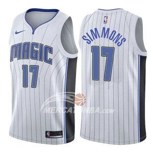 Maglie NBA Orlando Magic Jonathon Simmons Association 2017-18 Bianco