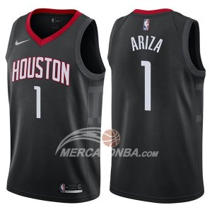 Maglie NBA Houston Rockets Trevor Ariza Statehombret 2017-18 Nero