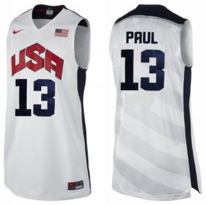 Maglie NBA Paul,USA 2012 Bianco