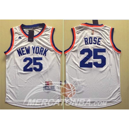 Maglia NBA Rose,New York Knicks Bianco