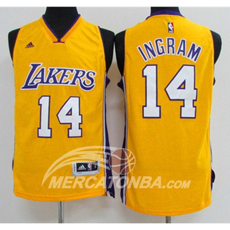 Maglia NBA Ingram,Los Angeles Lakers Giallo