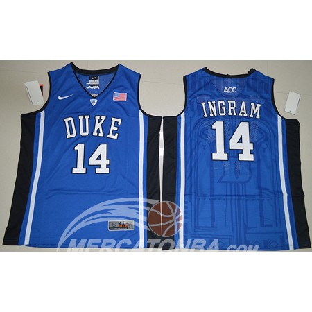 Maglia NBA NCAA Brandon Ingram Elite V-Cuello Blu