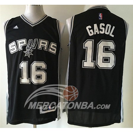 Maglia NBA Gasol,San Antonio Spurs Nero