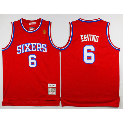 Maglia NBA Julius Erving,Philadelphia 76ers Rosso
