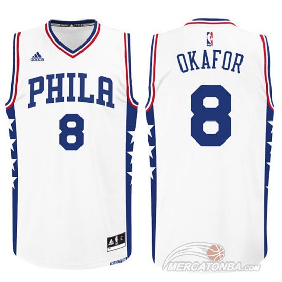 Maglia NBA Okafor,Philadelphia 76ers Bianco