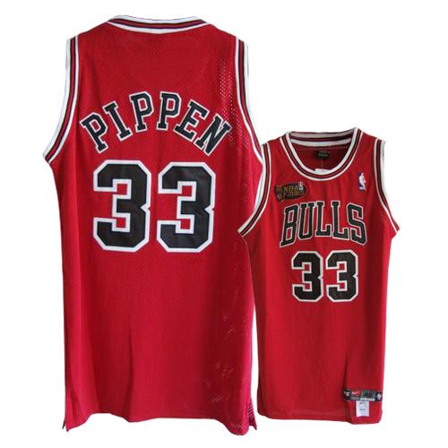 Maglia NBA Pippen,Chicago Bulls Rosso