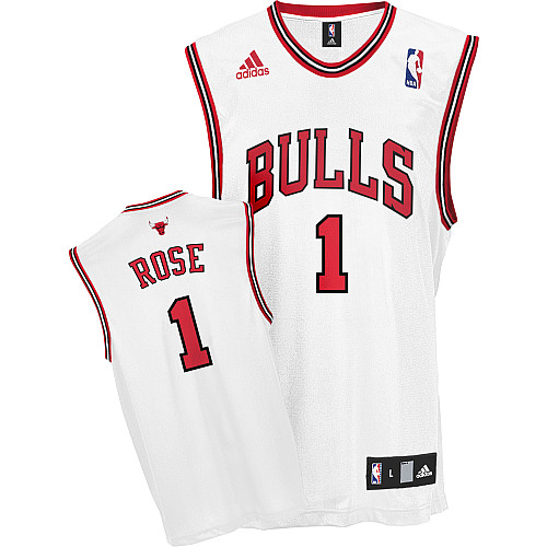 Maglia NBA Rose,Chicago Bulls Bianco