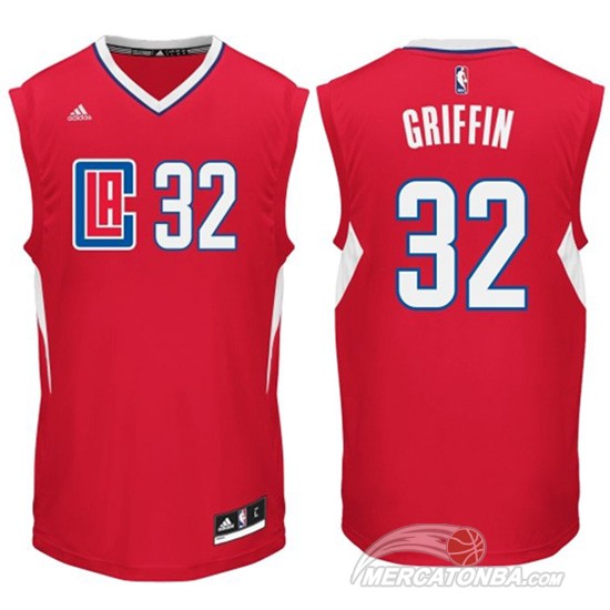Maglia NBA Griffi,Los Angeles Clippers Rosso