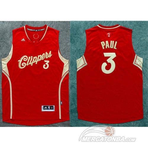 Maglia NBA Pual Christmas,Los Angeles Clippers Rosso