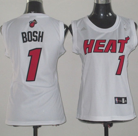 Maglia NBA Donna Bosh,Miami Heats Bianco