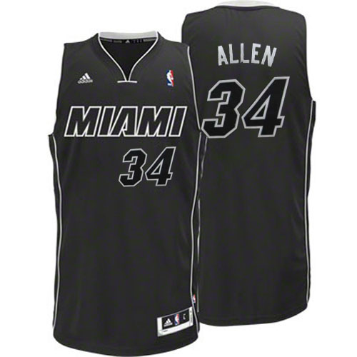 Maglia NBA Rivoluzione 30 Allen,Miami Heats Nero