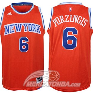 Maglia NBA Porzingis,New York Knicks Arancione