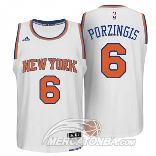 Maglia NBA Porzingis,New York Knicks Bianco