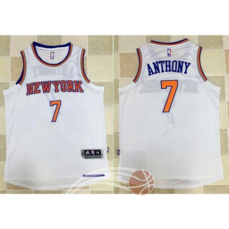Maglia NBA Autentico New York Knicks Bianco