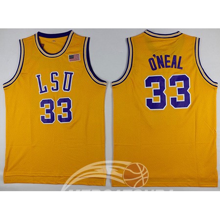 Maglia NBA NCAA LSD O'Neal 33# Giallo
