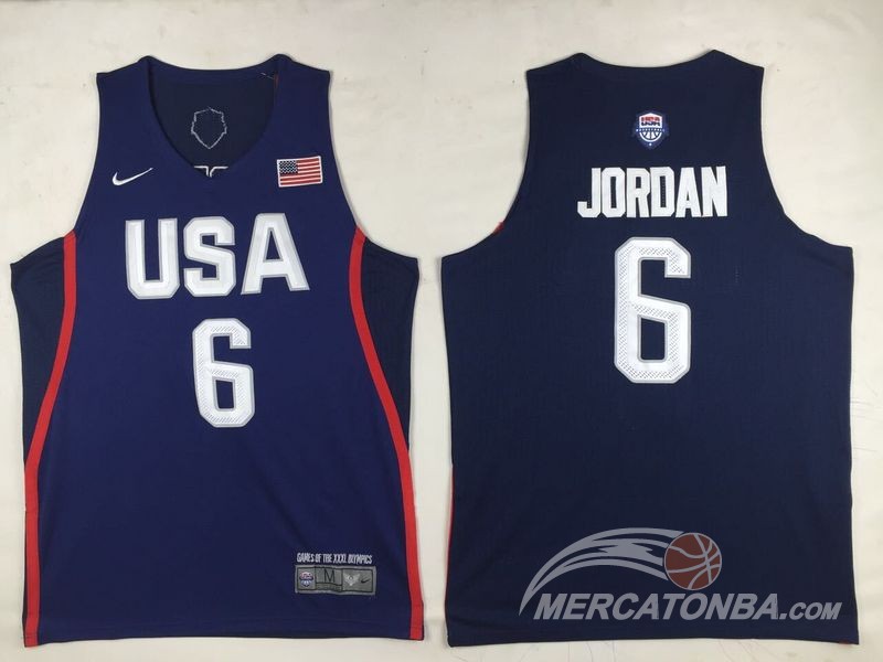 Maglia NBA Twelve USA Dream Team Jorodan Blu