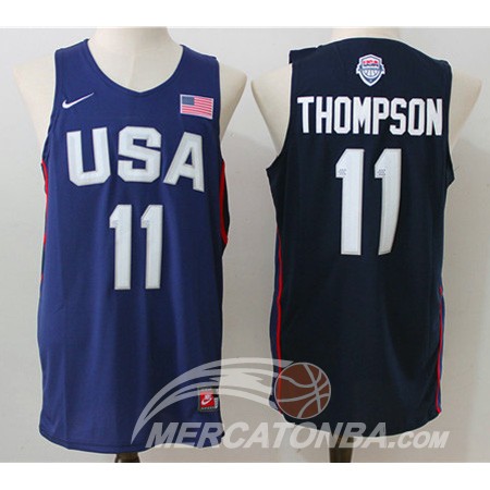 Maglia NBA Twelve USA Dream Team Thompson Blu
