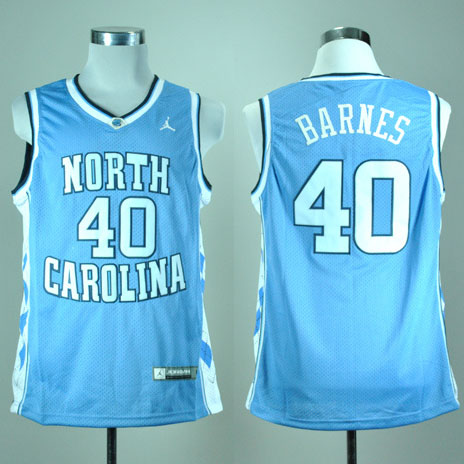 Maglia NBA NCAA Barnes,North Carolina Blu