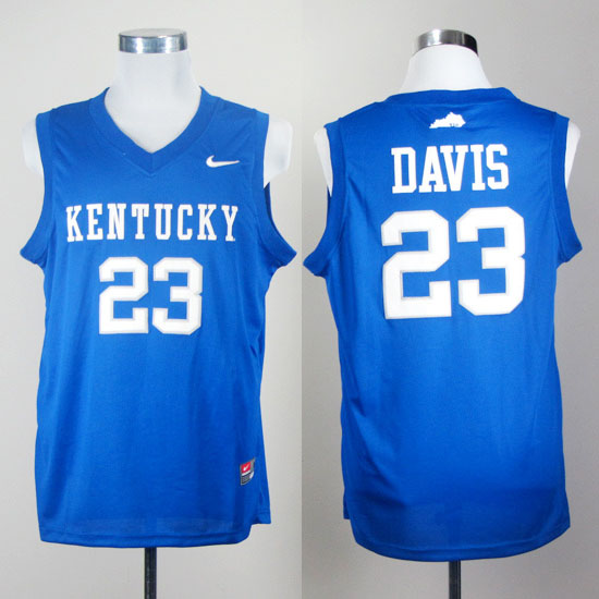 Maglia NBA NCAA Davis,Kentucky Blu