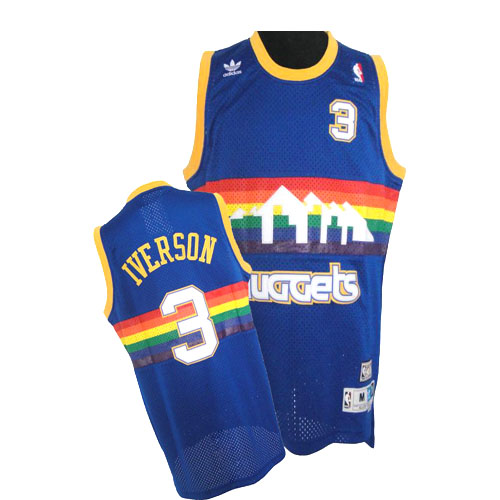 Maglia NBA Iverson,Denver Nuggets Blu