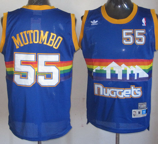 Maglia NBA Mutombo,Denver Nuggets Blu2