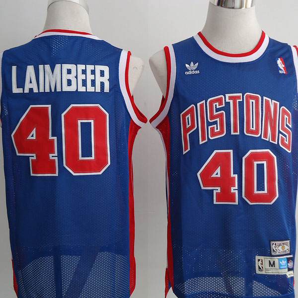 Maglia NBA Laimbeer,Detroit Pistons Blu