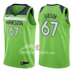 Maglia NBA Minnesota Timberwolves Taj Gibson Statement 2017-18 Verde