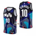 Maglia Brooklyn Nets Ben Simmons NO 10 Citta 2023-24 Nero