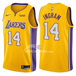 Maglia NBA Autentico Lakers Ingram 2017-18 Giallo