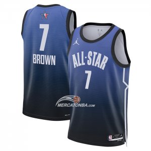 Maglia All Star 2023 Boston Celtics Jaylen Brown NO 7 Blu