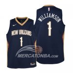 Maglia Bambino New Orleans Pelicans Zion Williamson Icon 2019 Blu