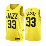 Maglia Utah Jazz Johnny Juzang NO 33 Icon 2022-23 Giallo