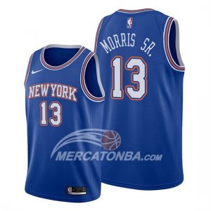 Maglia New York Knicks Marcus Morris Sr. Statement Blu