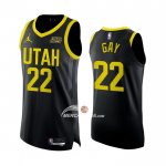Maglia Utah Jazz Rudy Gay NO 22 Statement Autentico 2022-23 Nero