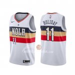 Maglia New Orleans Pelicans Jrue Holiday Earned Bianco