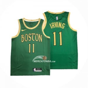 Maglia Boston Celtics Kyrie Irving NO 11 Citta Verde