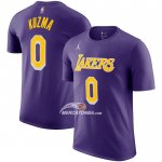 Maglia Manica Corta Los Angeles Lakers Kyle Kuzma Statement Viola