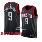 Maglia Houston Rockets Josh Christopher NO 9 Statement 2023-24 Nero