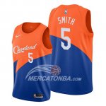 Maglia Cleveland Cavaliers J.r. Smith Citta Edition Blu