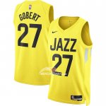 Maglia Utah Jazz Rudy Gobert NO 27 Icon 2022-23 Giallo